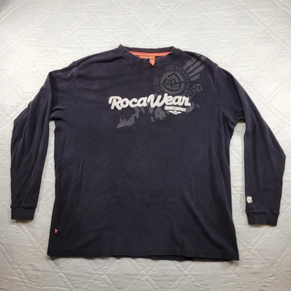 RocaWear black long sleeve thermal shirt size 3XL